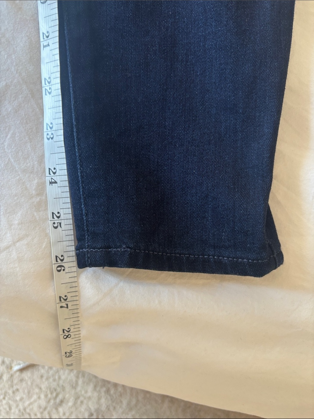 Paige Denim Hoxton Crop Skinny Jeans in Dark Navy Wash, 29 - Picture 4 of 8